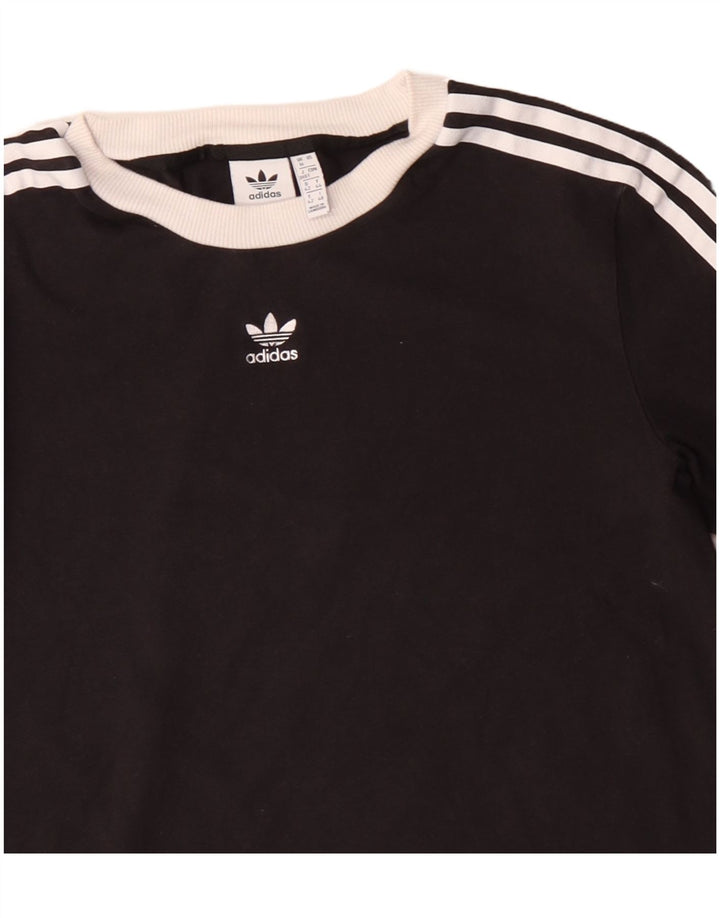 Adidas - Camiseta de manga larga para mujer, talla 40, talla grande, color negro
