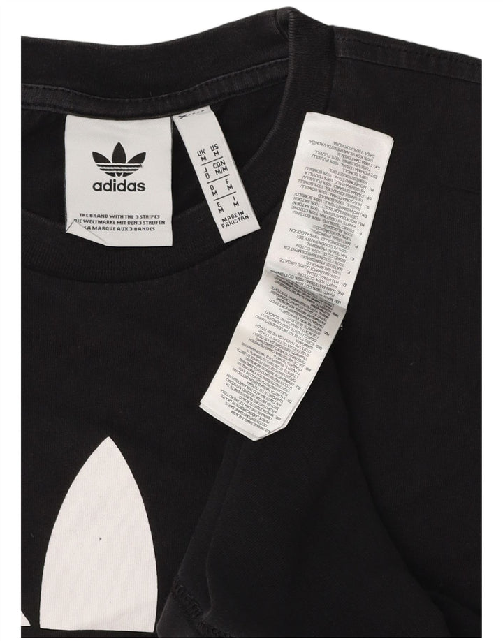 ADIDAS Camiseta gráfica para hombre Top Mediano Algodón negro