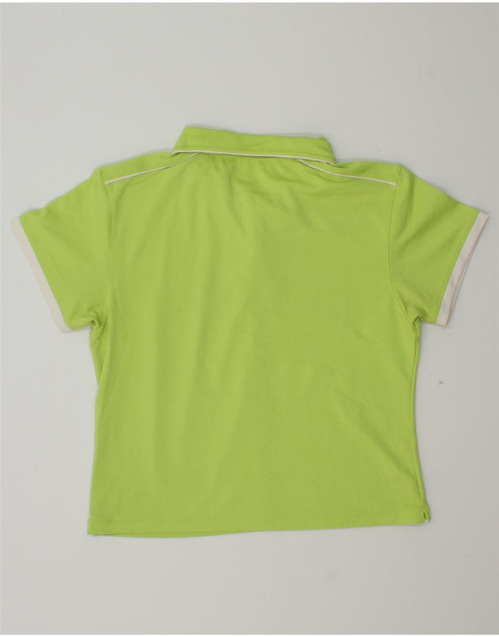 NEW BALANCE Womens Polo shirt UK 16 Large Green Polyester Vintage New Balance and Second-Hand New Balance from Messina Hembry 