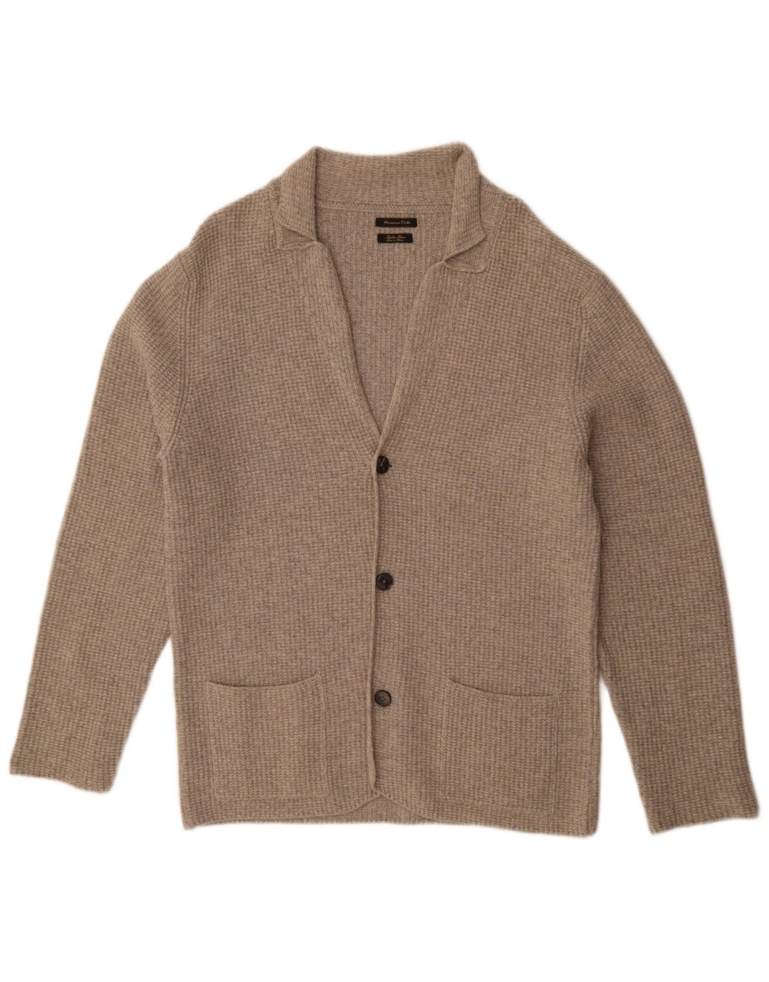 Suéter Cárdigan de Hombre Massimo Dutti Grande Gris