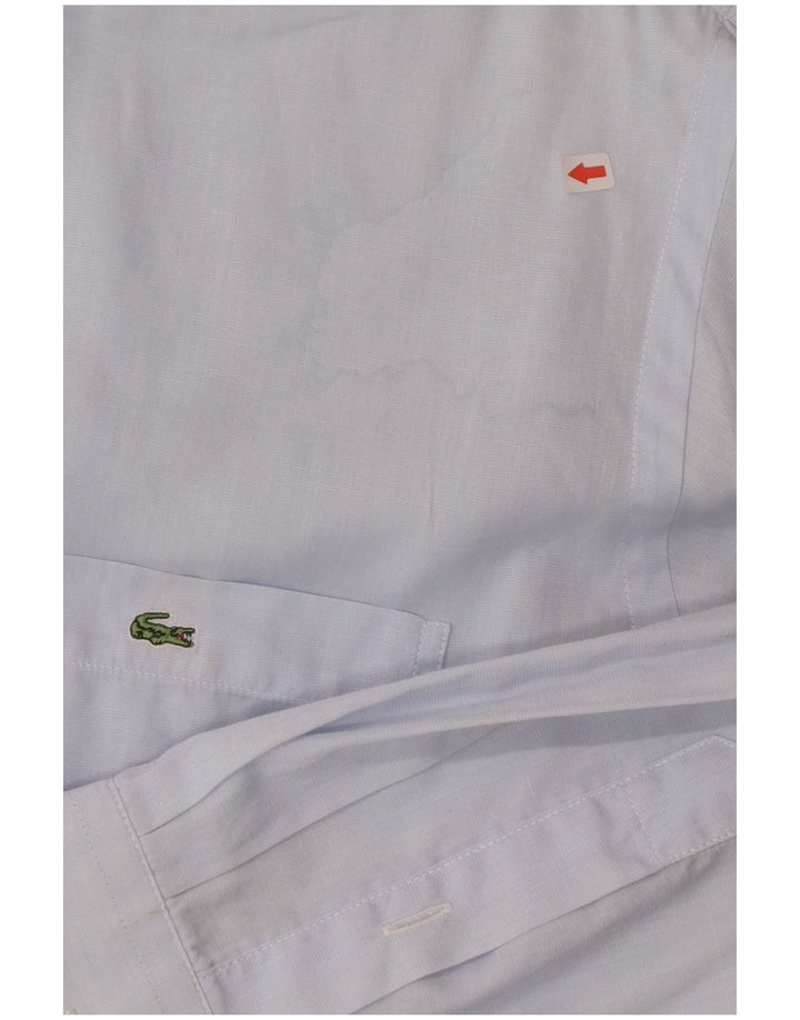 Camisa Lacoste Hombre Talla 42 Algodón Azul Grande