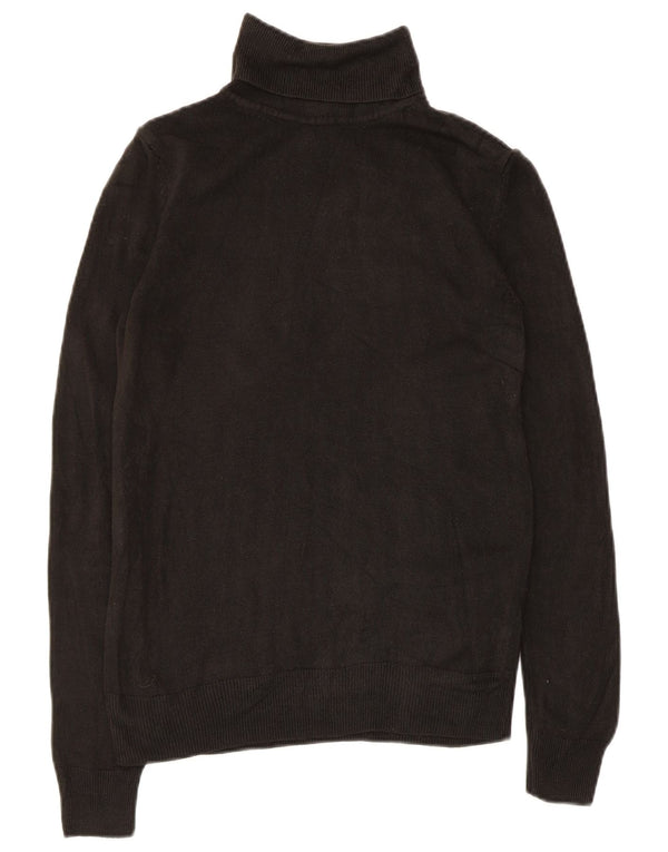 Marks & Spencer Suéter con cuello vuelto para mujer UK 8 Small Acrílico negro