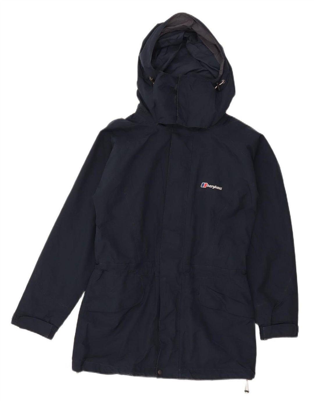 Berghaus Chaqueta impermeable con capucha para mujer UK 8 Small Poliéster azul marino