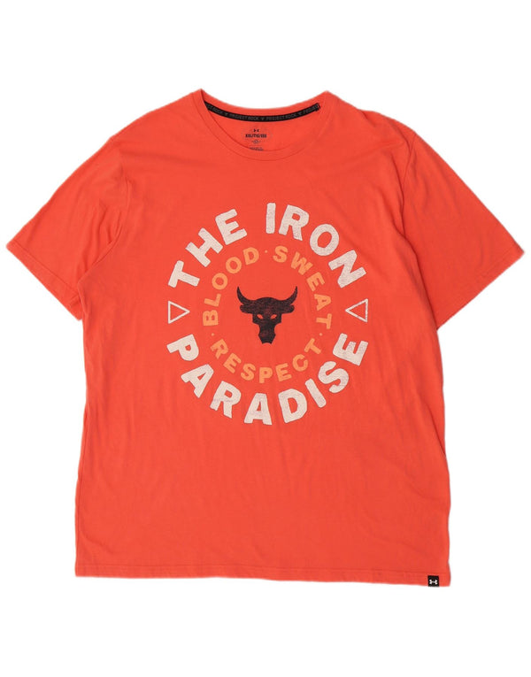 Under Armour Camiseta gráfica para hombre Top 2XL Rosa