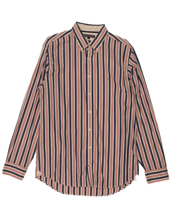 Tommy Hilfiger Camisa New York Fit Grande De Algodón A Rayas Multicolor Hombre