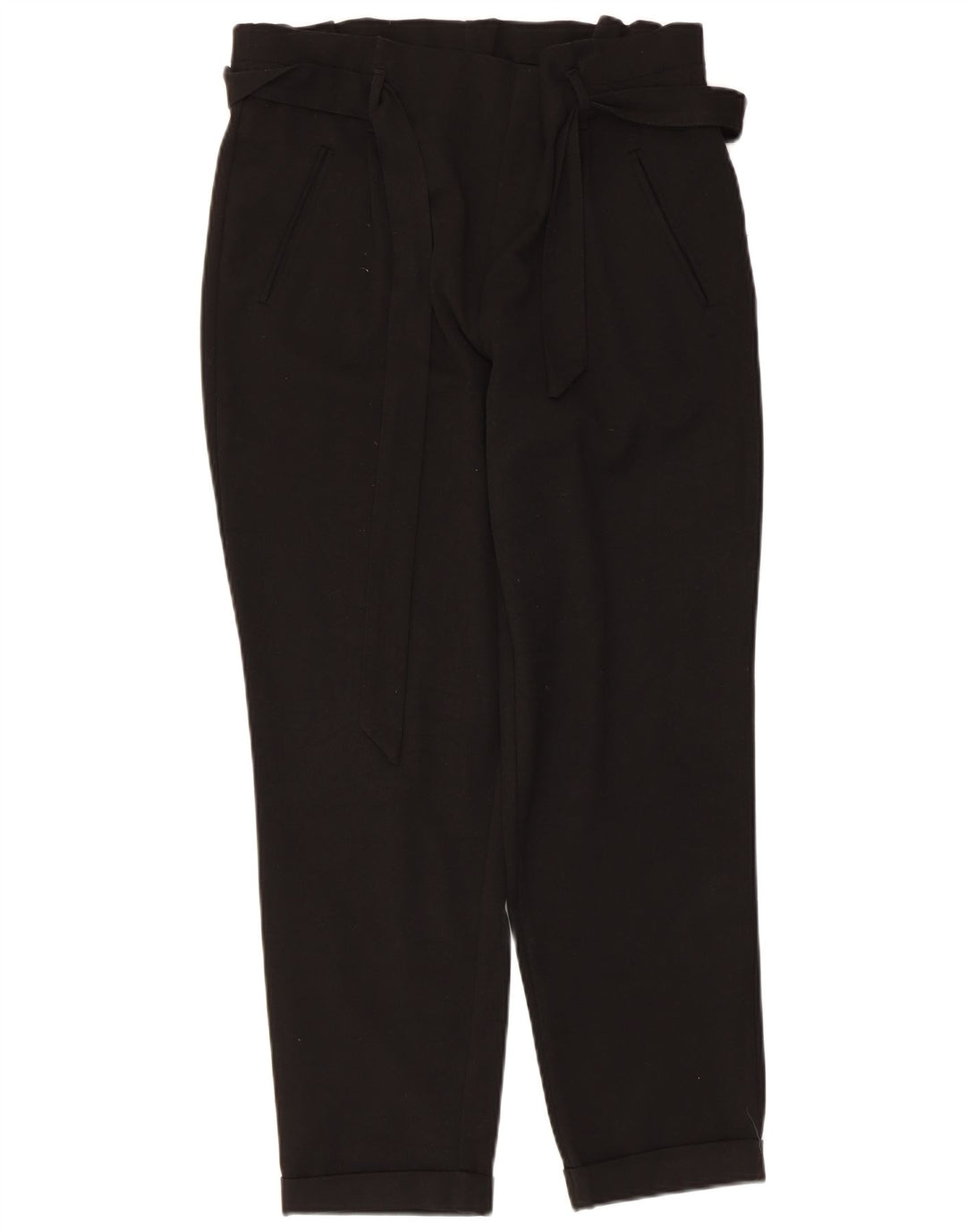 Zara Mujer Pantalones Cortos Tapered Medium W28 L25 Negro