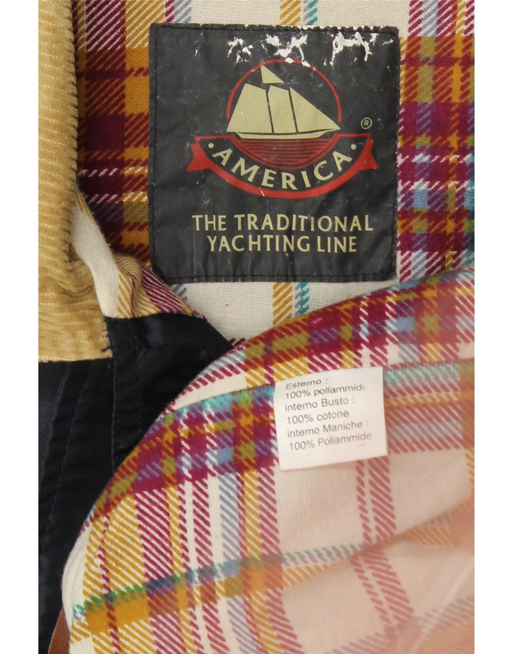 AMERICA Trajes de yate para mujer Chaqueta de lona UK 40 XL Poliamida azul marino