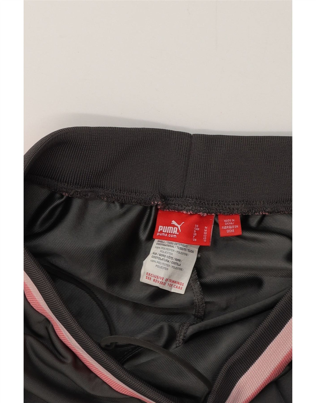 PUMA Pantalones de chándal para mujer Joggers UK 12 Medium Grey Colourblock