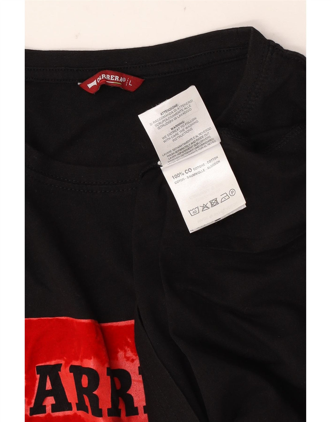 Carrera - Camiseta gráfica para hombre, talla grande, algodón negro