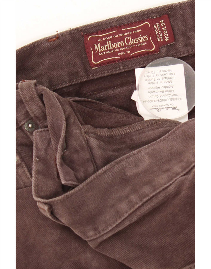 Marlboro Classics Vaqueros rectos para hombre W32 L34 Algodón marrón