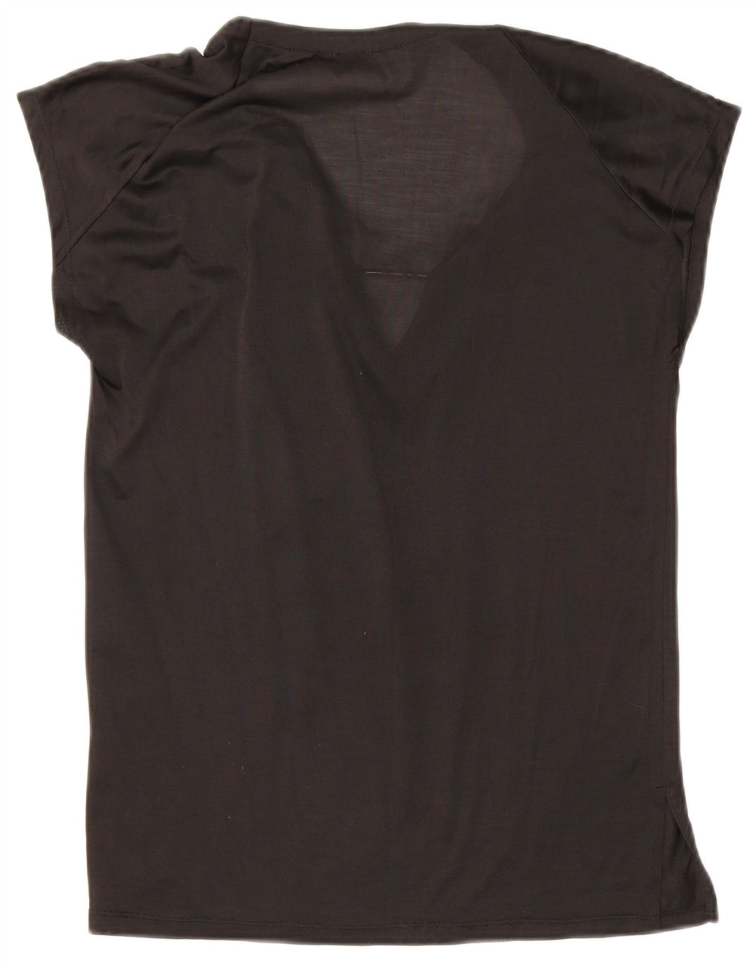 Zara Mujer Blusa Top UK 10 Small Negro