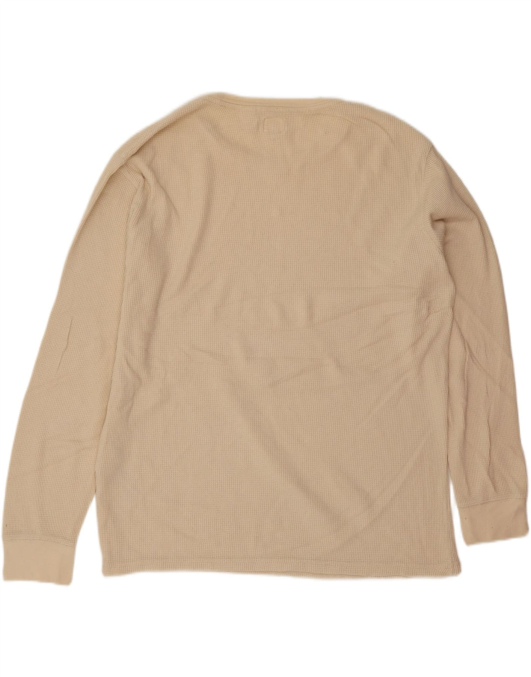Levi's Mens Loose Fit Top Manga Larga Grande Algodón Beige
