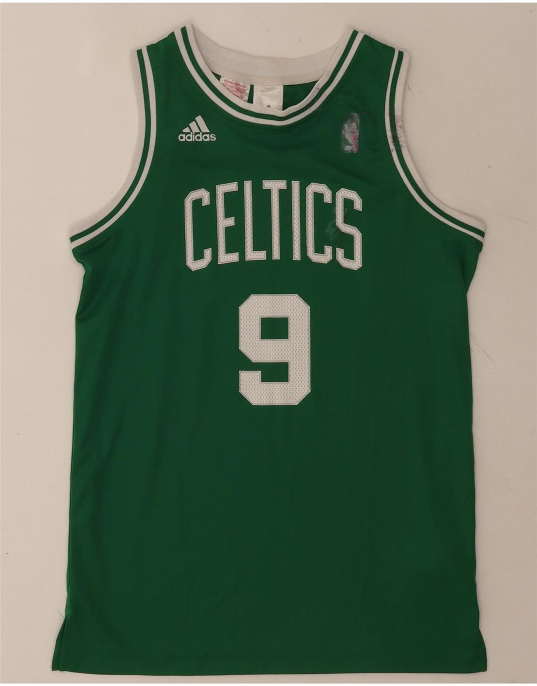 Adidas Boys Celtics Graphic Vest Top 13-14 años Verde Poliéster