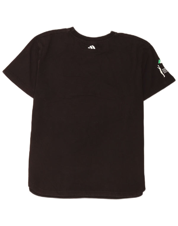 Adidas Hombre Italia Graphic Camiseta Top XL Negro