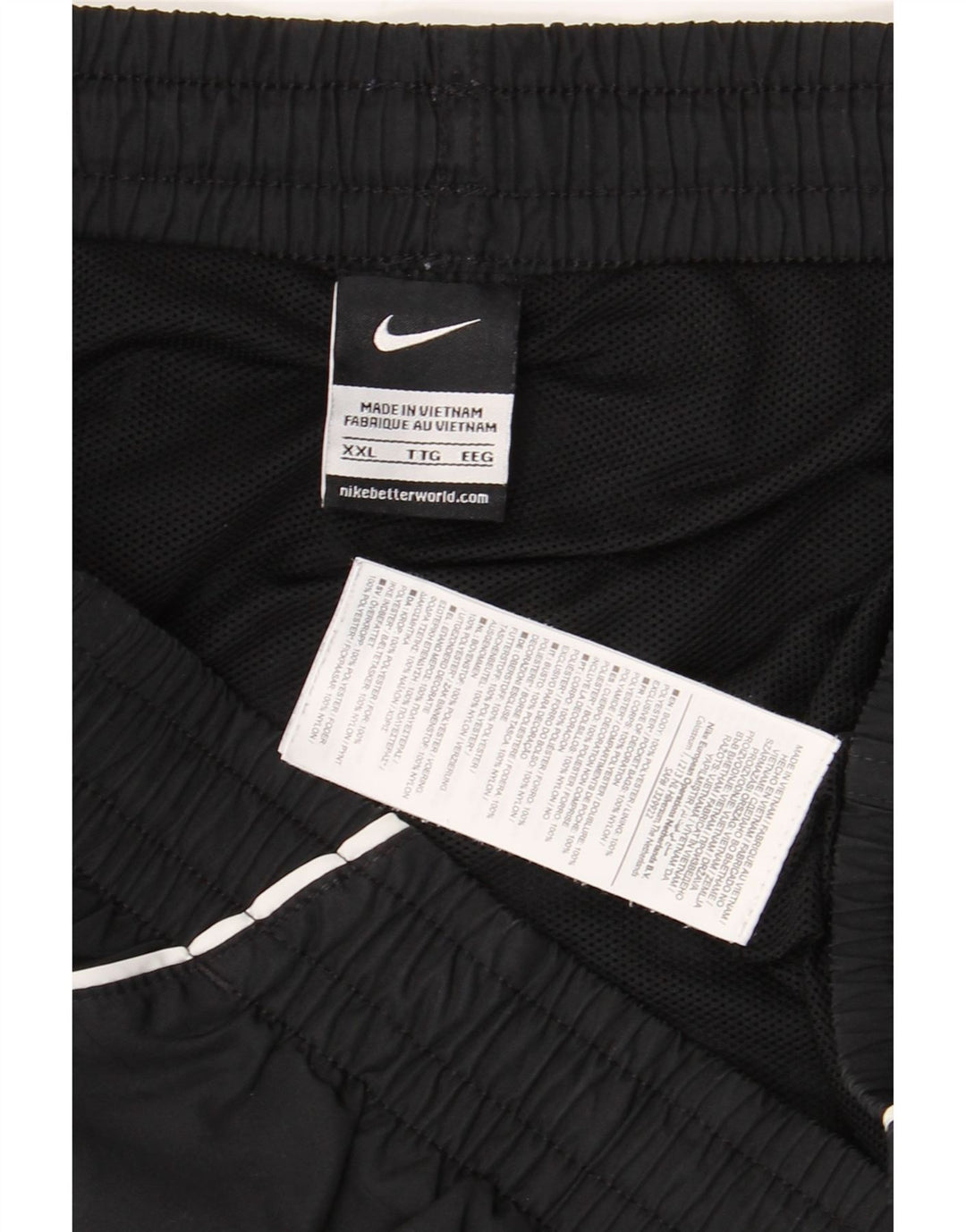 Nike - Pantalones cortos deportivos para hombre, talla 2XL, poliéster negro