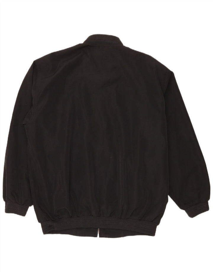 Chaqueta bomber vintage para hombre Reino Unido 44 2XL Poliéster negro