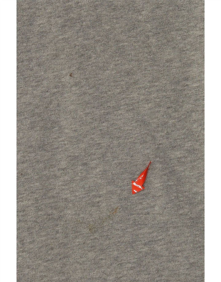 TOMMY HILFIGER Jersey con capucha y estampado gráfico de algodón en bloques de color gris medio para hombre