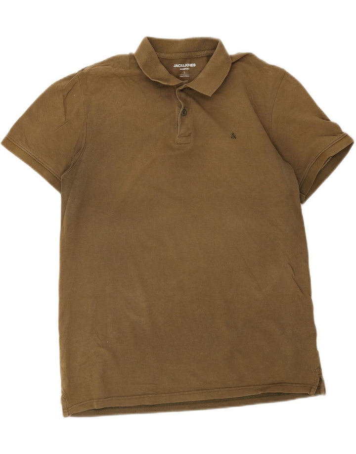 Jack & Jones Polo para hombre, talla grande, color caqui