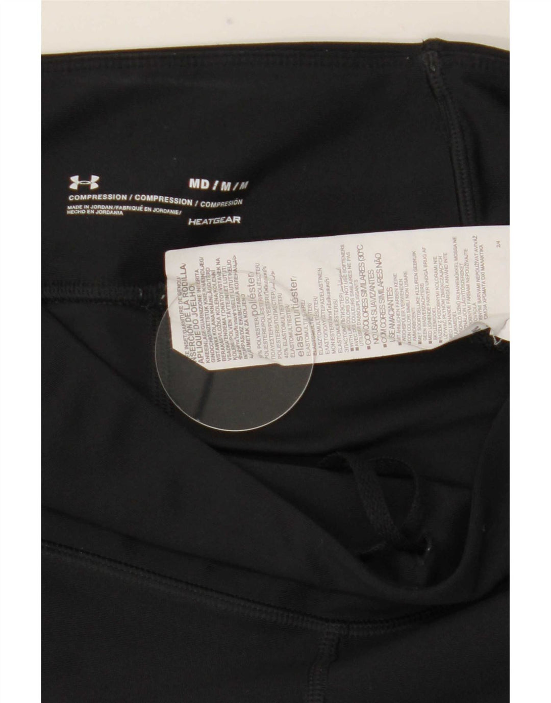 Under Armour Leggings Heat Gear para mujer UK 12 Mediano Negro Poliéster