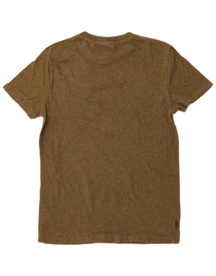 SUPERDRY Hombre Camiseta Top Medium Khaki Algodón