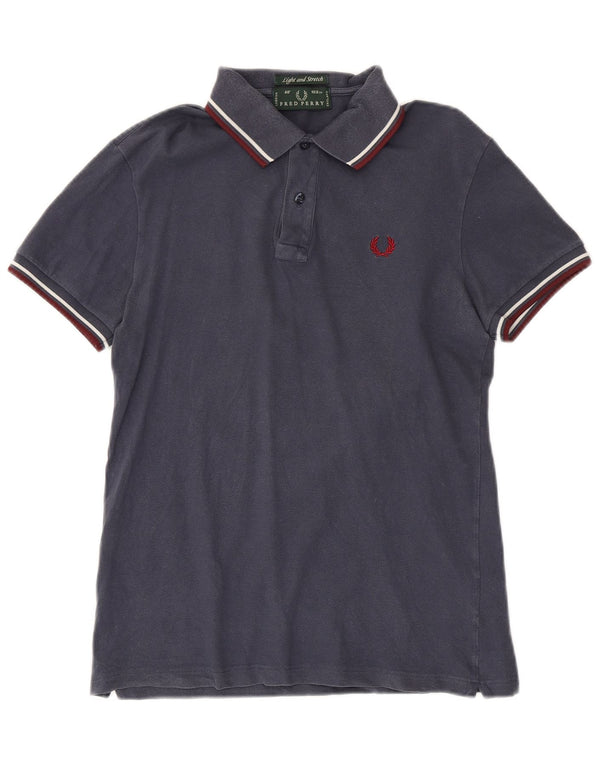 Fred Perry Polo Ligero Y Elástico Para Hombre Pequeño De Algodón A Rayas Azul Marino