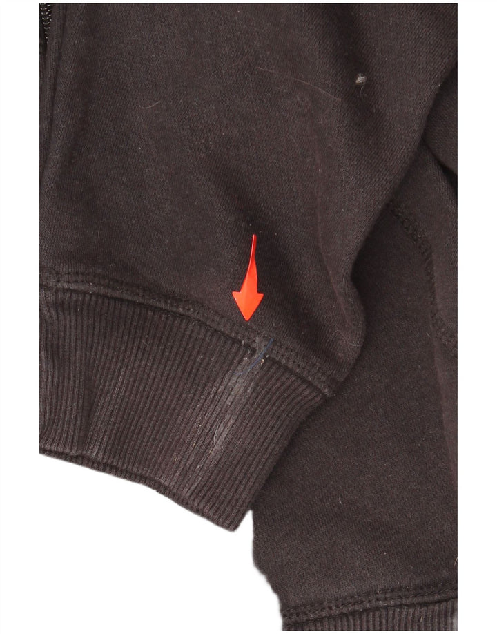 ADIDAS Mens Zip Hoodie Sweater Medium Black