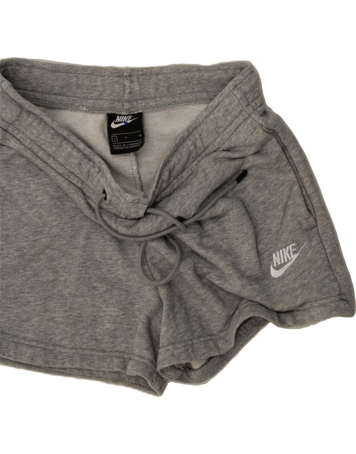 NIKE Womens Sport Shorts UK 8 Small  Grey Cotton Vintage Nike and Second-Hand Nike from Messina Hembry 