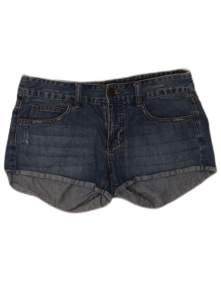 Pantalones cortos de mezclilla desgastados Billabong para mujer W28 Algodón azul medio