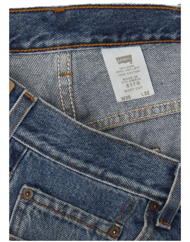 Levi's Hombre 517 Vaqueros Bootcut W36 L32 Algodón Azul
