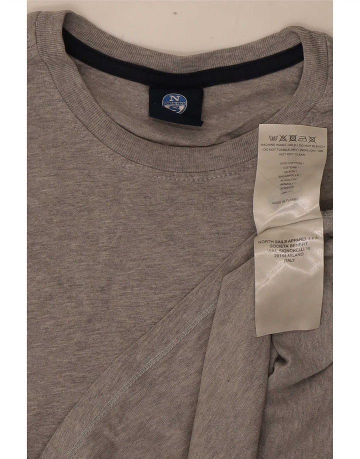 Camiseta North Sails Hombre Top Algodón Moteado Gris Medio
