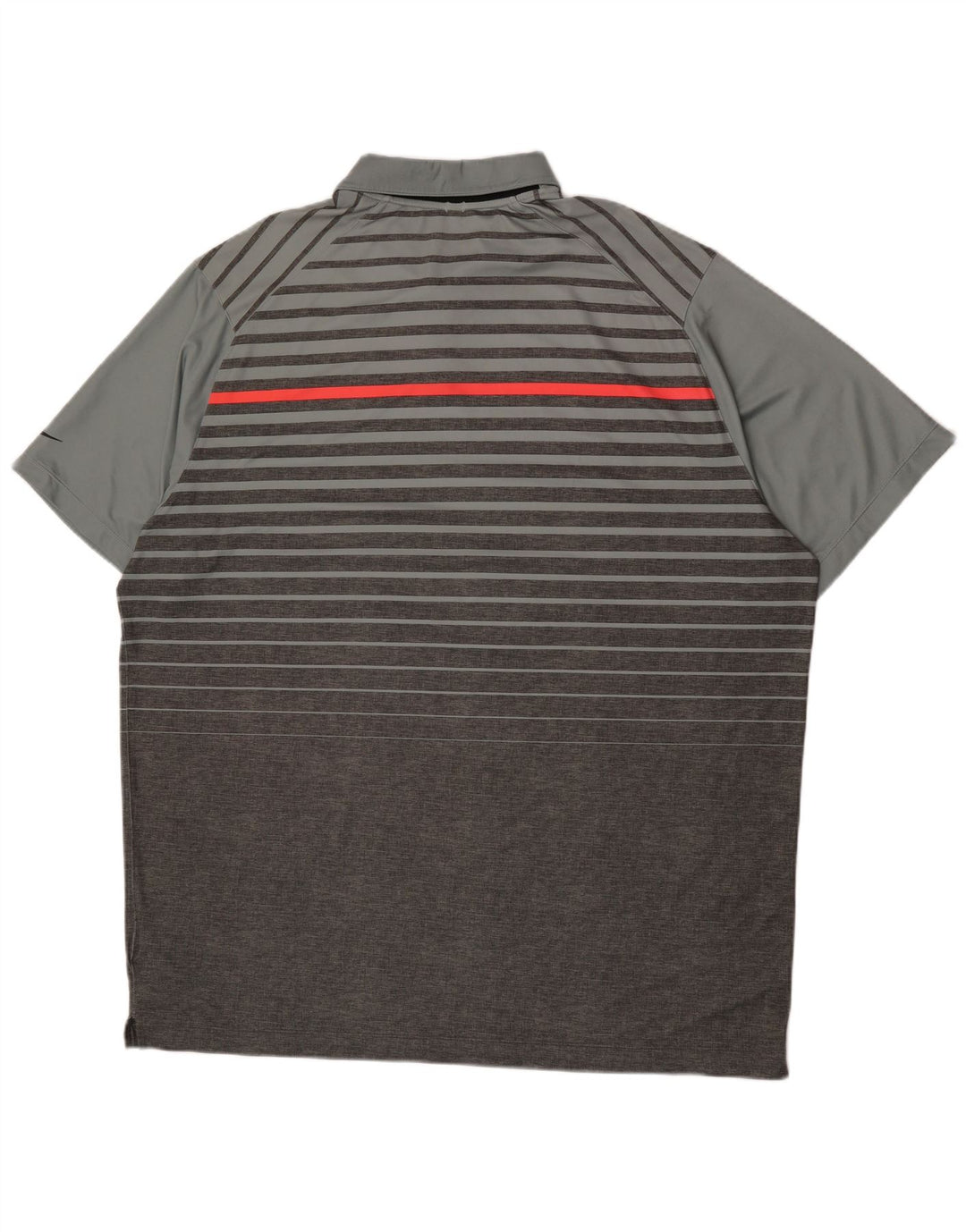 Nike Polo Dri Fit para hombre 2XL Poliéster a rayas grises