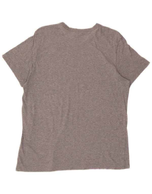Adidas Mens Graphic T-Shirt Top XL Grey Cotton