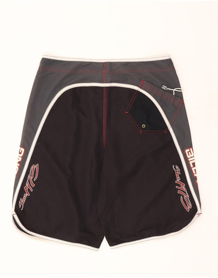 Billabong Shorts De Baño Gráficos Para Hombre Poliéster Color Block Negro Grande