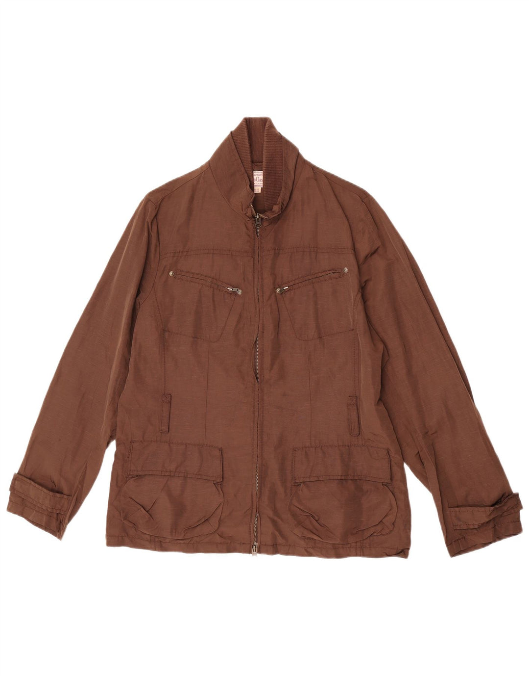 Marlboro Classics Chaqueta utilitaria para mujer EU 44 XL Lino marrón