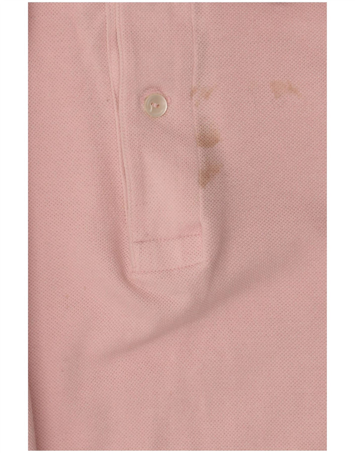 Polo Lacoste para hombre talla 4 algodón rosa mediano