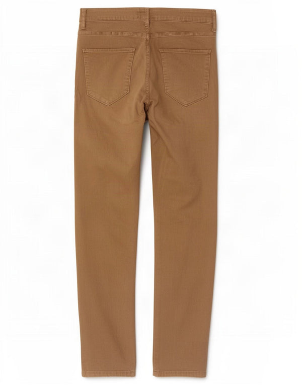 Zara Mens Slim Fit Pantalones Casuales EU 42 Large W32 L33 Algodón Beige