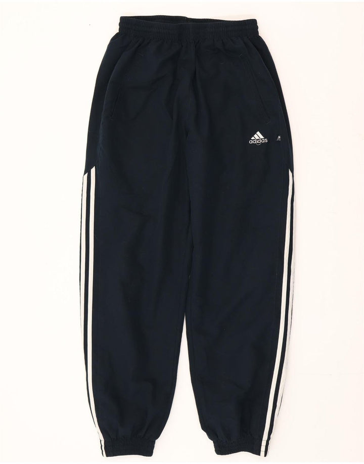Adidas Mujer Chándal Pantalones Joggers UK 12 Medio Azul Marino Poliéster