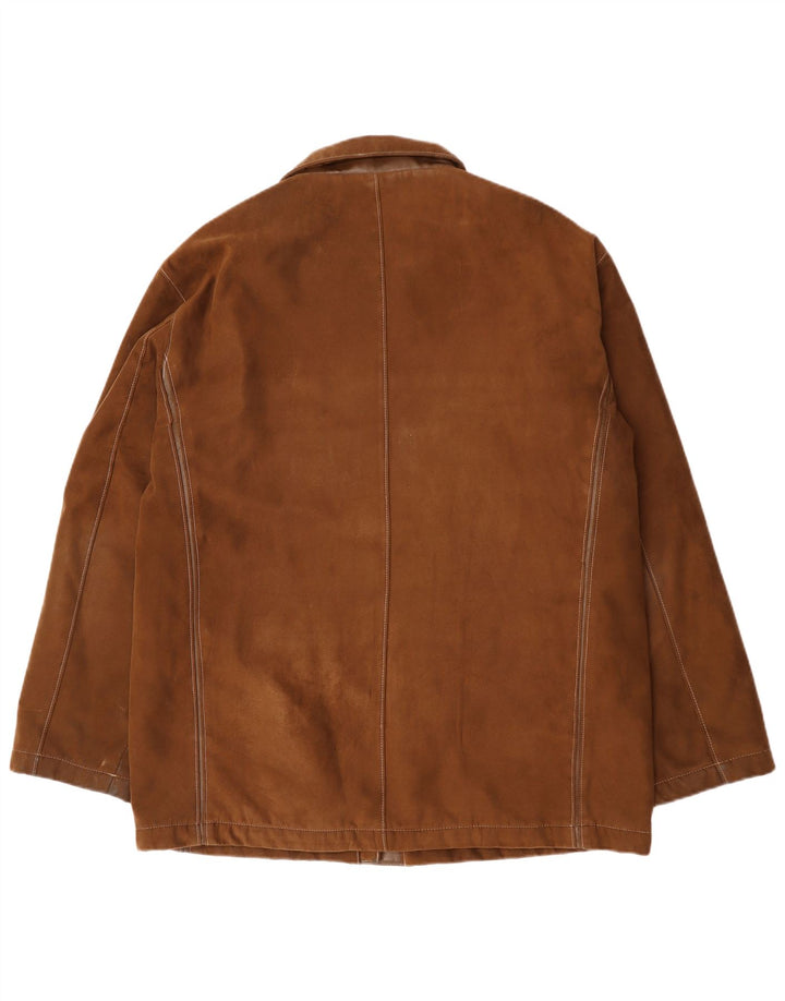 Chaqueta cortavientos vintage para hombre EU 56 3XL Marrón