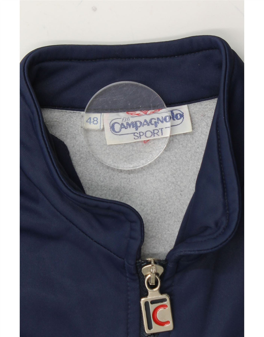 CAMPAGNOLO Chaqueta superior de chándal para hombre IT 48 Medium Azul marino Colorblock