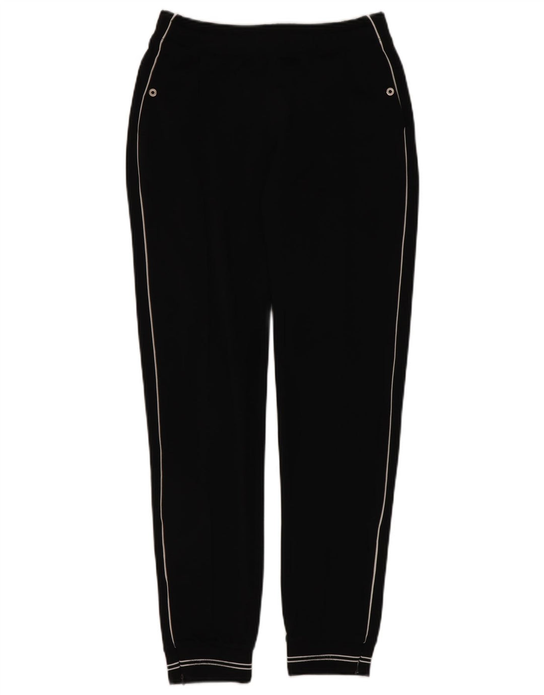 Champion Mujer Chándal Pantalones Joggers UK 10 Small Negro Poliéster