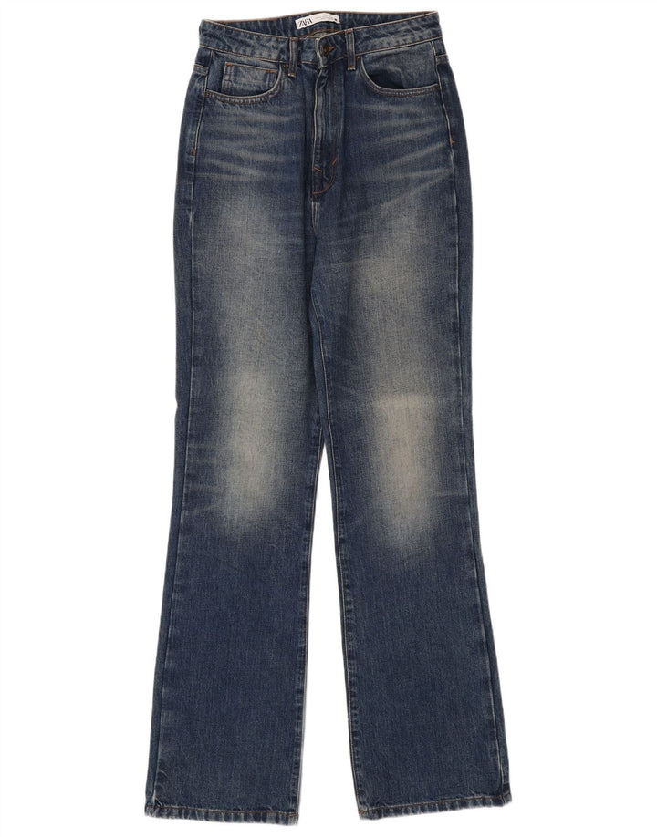 Zara Mujer Vaqueros Bootcut EU 40 Medium W30 L35 Azul