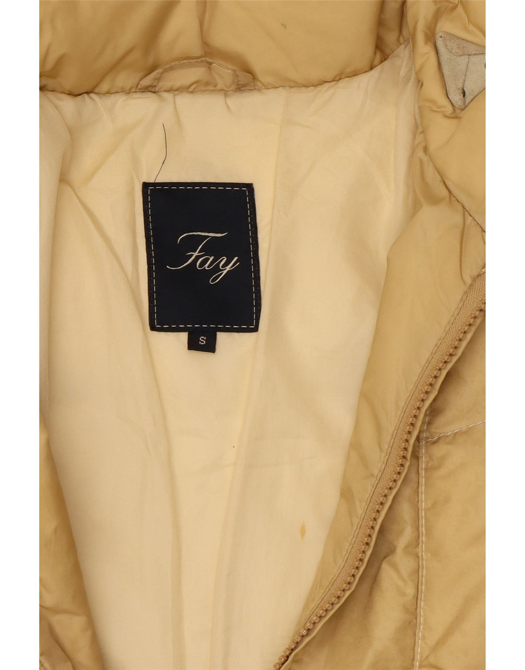 Fay Chaqueta acolchada para mujer UK 10 Small Beige