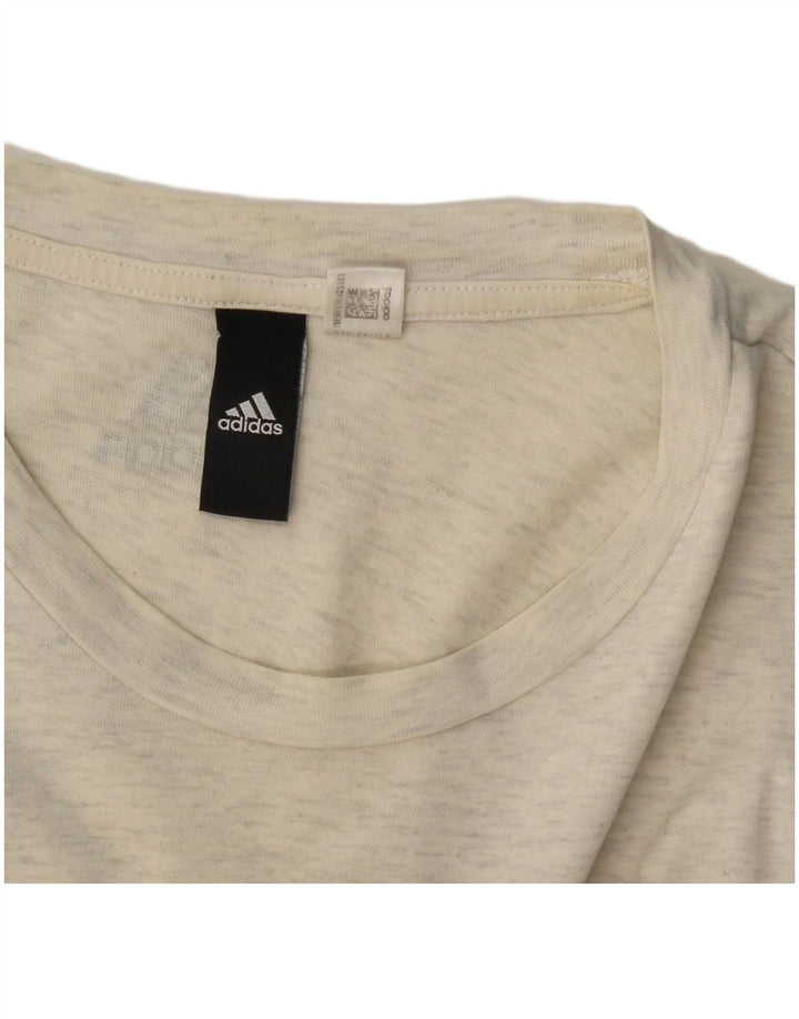 Adidas Camiseta gráfica para mujer Top UK 12 Gris medio