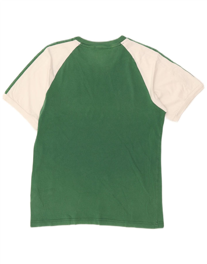 Adidas Hombre Camiseta Top Small Verde Colorblock Poliéster