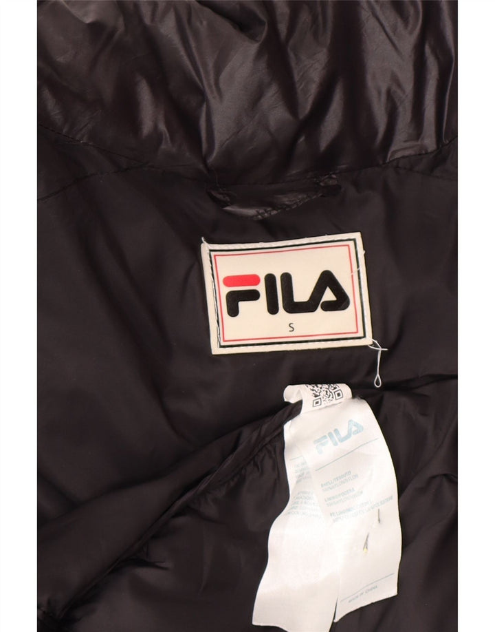 Fila Chaqueta acolchada holgada para hombre UK 36 Small Black Nylon