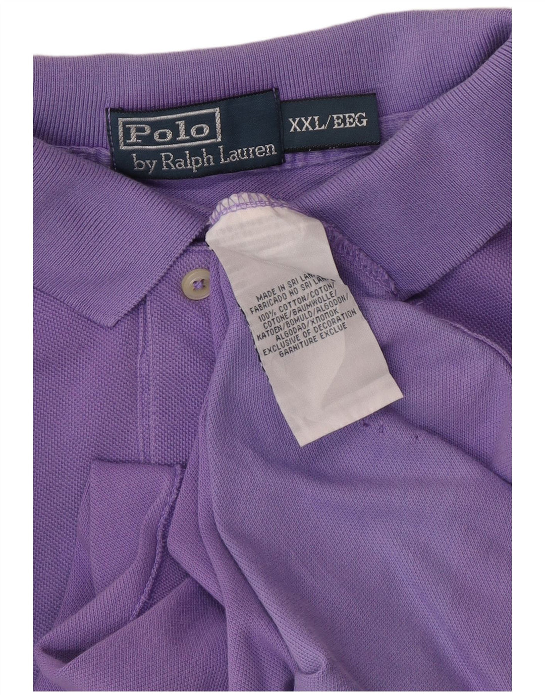 POLO RALPH LAUREN Polo para hombre 2XL Algodón morado