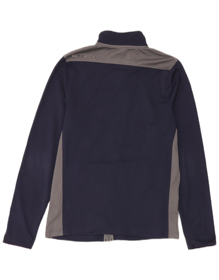 Under Armour Hombre Heat Gear Chándal Top Chaqueta Pequeña Azul Marino