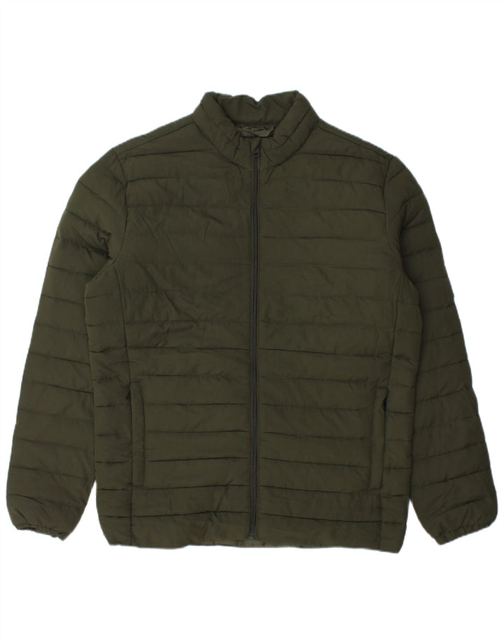 Jack & Jones Chaqueta acolchada para hombre UK 38 Verde medio