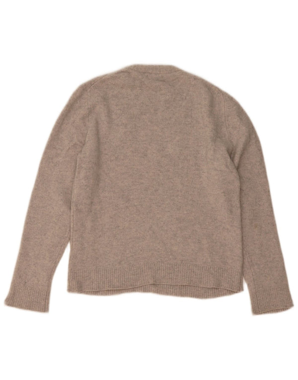 Massimo Dutti Jersey De Cuello Redondo Para Mujer UK 44 Gris Medio Moteado