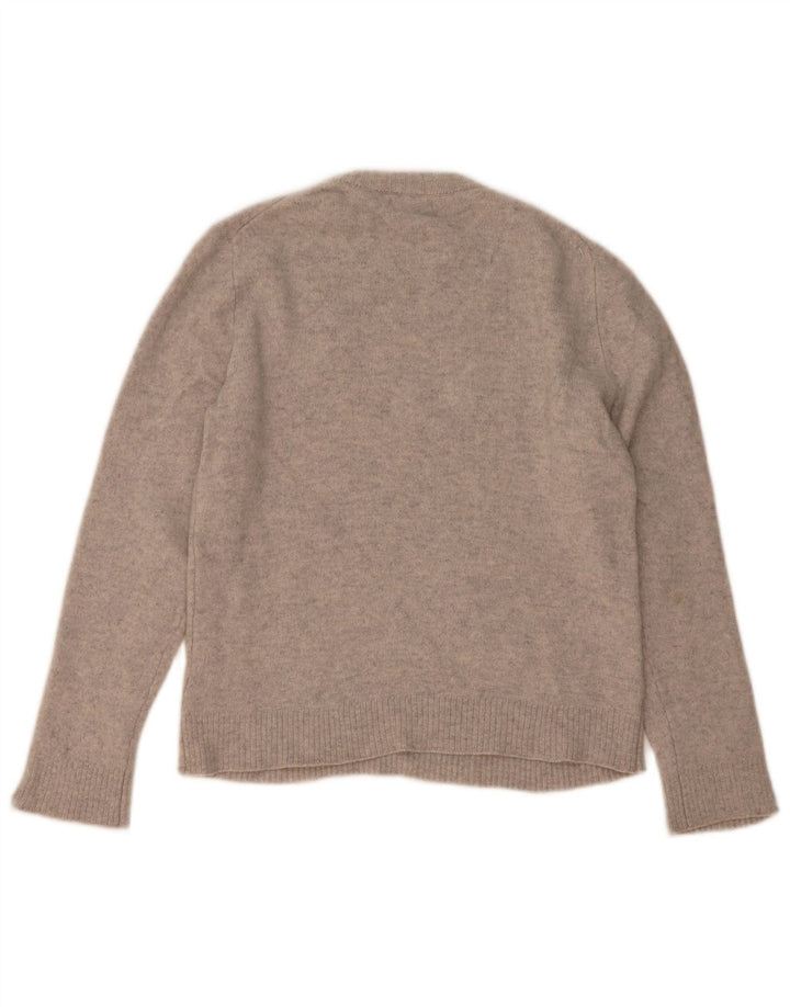 Massimo Dutti Jersey De Cuello Redondo Para Mujer UK 44 Gris Medio Moteado